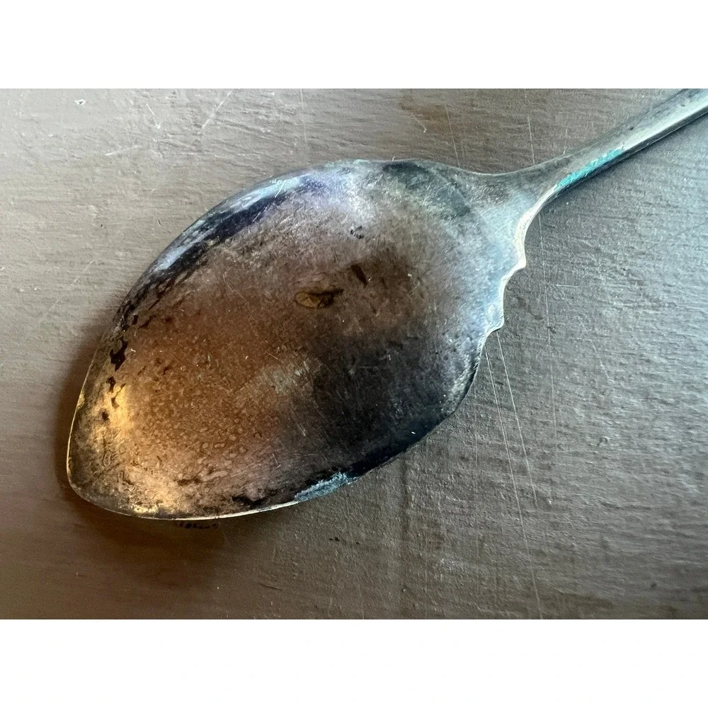 Vintage EPNS Silver Plated Salt Spoon 5